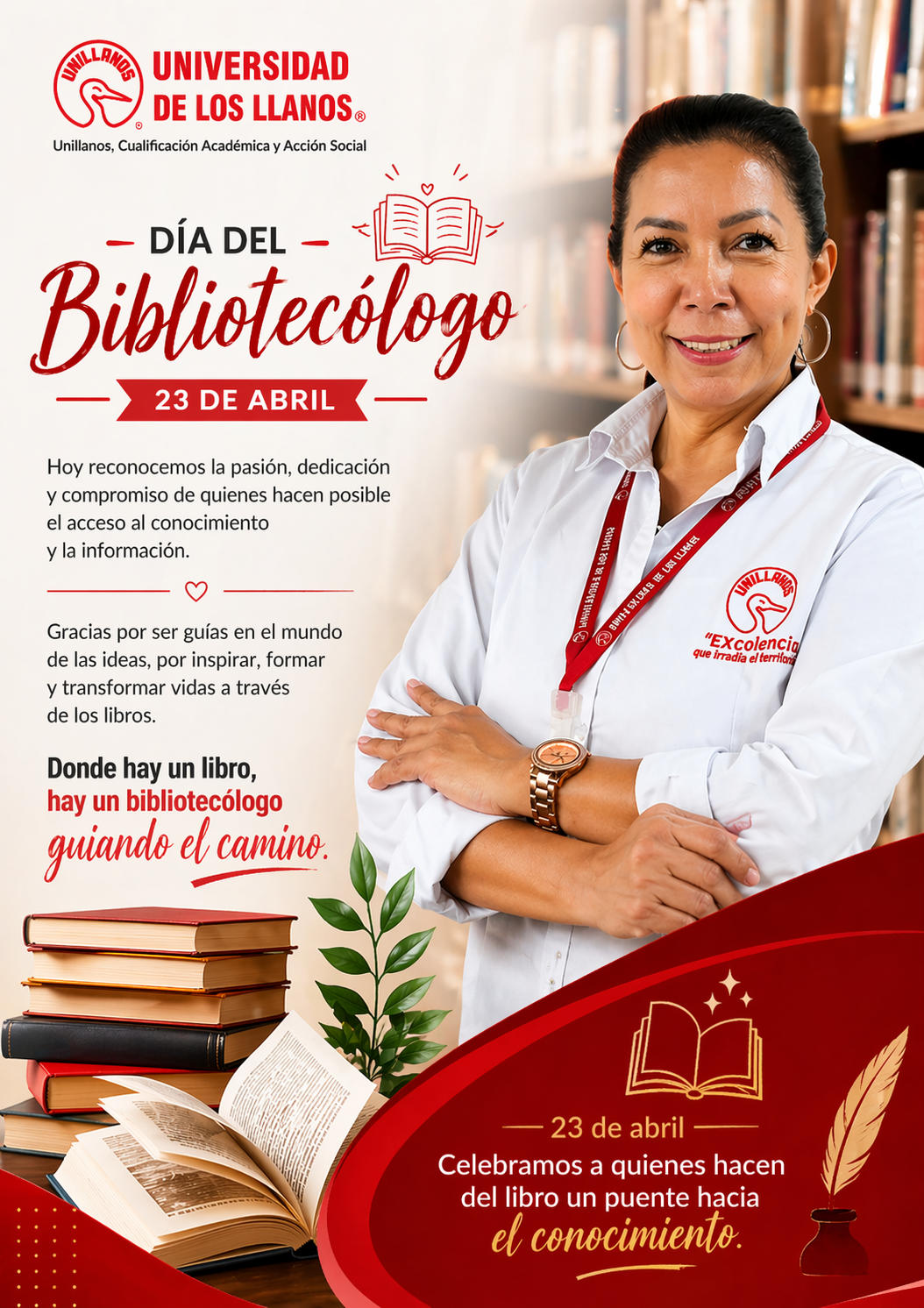 Hoy celebramos el Día del Bibliotecólogo