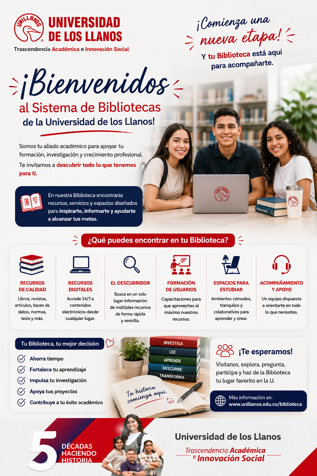 El Sistema de Bibliotecas da la bienvenida a los nuevos estudiantes